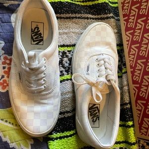 White checkered vans